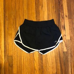 Black and white athletic shorts